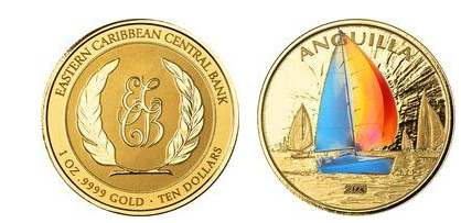 10 dólares (Regata Anguilla-Color)