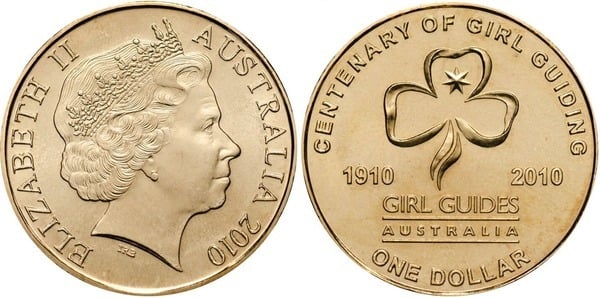 1 dollar (100º Aniversário da Organização Nacional das Raparigas Guias)