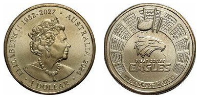 1 dólar (West Coast Eagles)