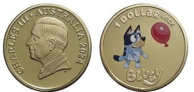 1 dólar (cor azulada)