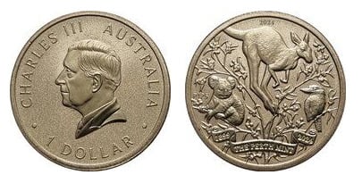 1 dólar (125 anos Perth Mint)