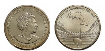 1 dólar (Redcliffe Dolphins)