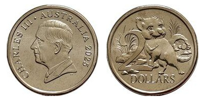 2 dolllars (cachorro diabo da Tasmânia)