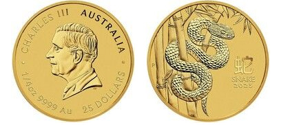 25 dólares (Ano da Serpente)