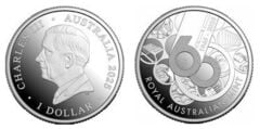 1 dólar (60 anos da Royal Australian Mint)