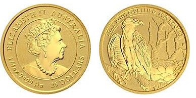 25 dólares (águia-pesqueira de barriga branca)