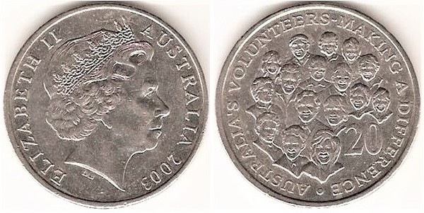 20 cents (Voluntários da Austrália)