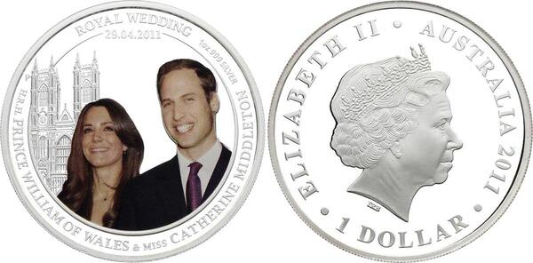 1 dollar (O casamento real de William e Catherine)