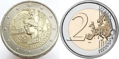 2 euro (100º aniversário da República da Áustria)