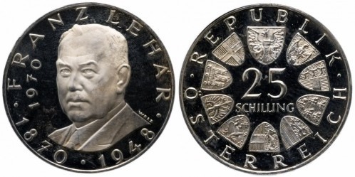 25 schilling (100º aniversário do nascimento de Franz Lehar)