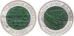 25 euro (150º aniversário do caminho de ferro de Semmering)