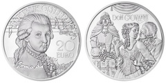 20 euro (260º aniversário do nascimento de Wolfgang Amadeus Mozart. Don Giovanni)