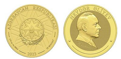 10 manat (100º aniversário de Heydar Aliyev)