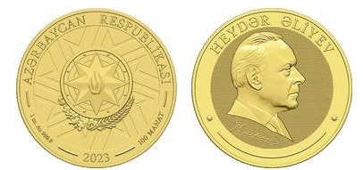 100 manat (100º aniversário de Heydar Aliyev)