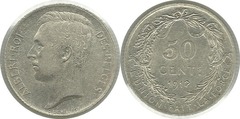 50 centimes (Alberto I dos belgas)