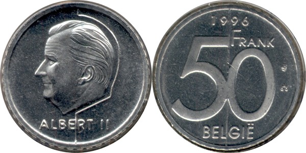 50 francs (Alberto II - Bélgica)