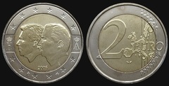 2 euro  (União Económica Belgo-Luxemburguesa)