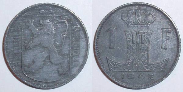 1 franco (Leopold III - België-Belgique)