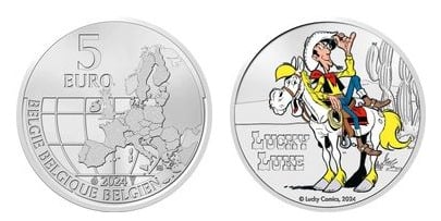 5 euros (Lucky Luke-Color)