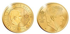 12,5 euros (65.º aniversário do Rei Philippe)