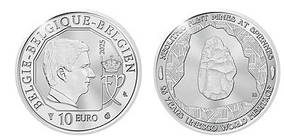 10 euros (minas de sílex neolíticas de Spiennes)