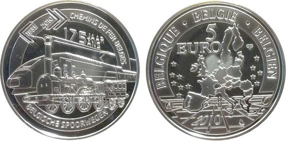 5 euro (175º aniversário do comboio)