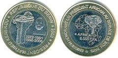 6,000 CFA francs (4 África - Presidente Kerekou)