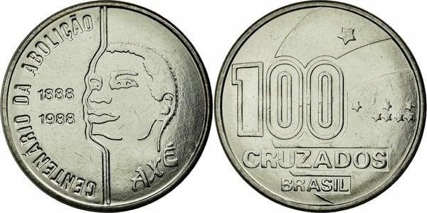 100 cruzados (Centenário da Abolição da Escravatura Humana)