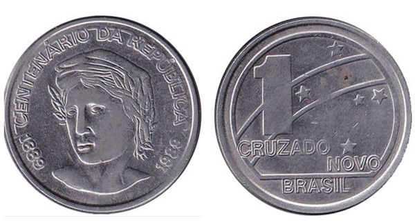 1 cruzado nuevo (Centenário da República)