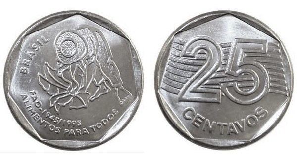 25 centavos (50º aniversário da FAO)