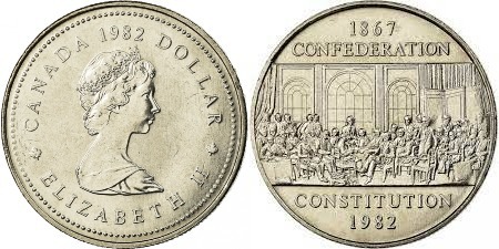 1 dollar (115º aniversário da Confederação)