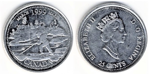 25 cents (Novo Milénio - março)