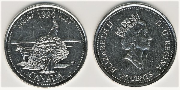 25 cents (Novo Milénio - agosto)