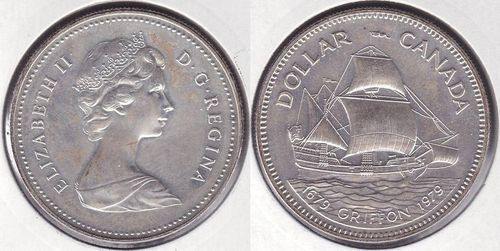 1 dollar (Navio Grifo tricentenário)