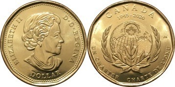 1 dollar (75º aniversário das Nações Unidas)