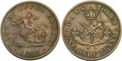 1/2 penny (Provincias Canadienses)