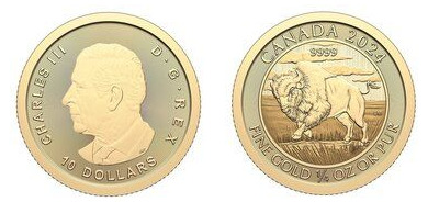 10 dólares (Bison-Bullion)