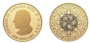 500 dólares (puramente brilhante)