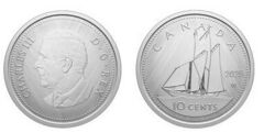 10 cêntimos (Tributo: W Mint Mark - Bluenose 1 oz)