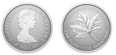 4 dólares (60.º aniversário da Bandeira Nacional do Canadá - prata fraccionada)