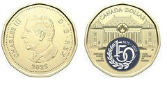 1 dólar (150º aniversário do Supremo Tribunal do Canadá)
