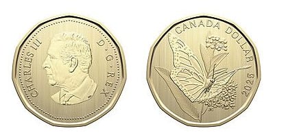 1 dólar (Borboleta Monarca)