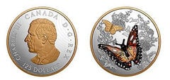 125 dólares (Borboleta Monarca de Murano)