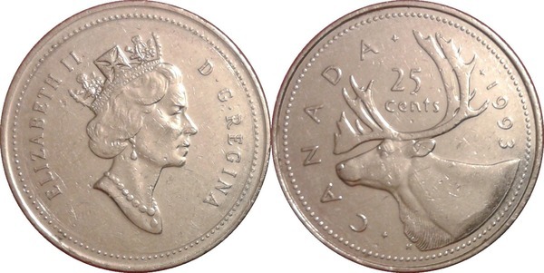 25 cents (Isabel II)