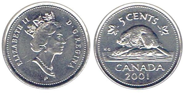 5 cents (Isabel II)