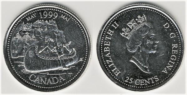 25 cents (Novo Milénio - maio)