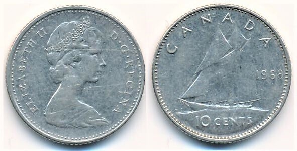 10 cents (Isabel II)