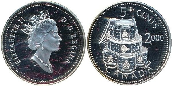 5 cents (1º Regimento Franco-Canadiano)