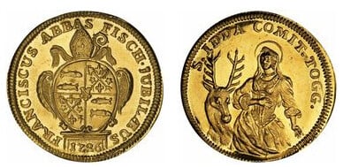 1 ducat (50º aniversário da primeira Missa do Abade. 500º aniversário da morte de Santa Ida de Toggenburg)