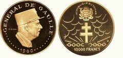 10.000 francs (10º Aniv. de la Independencia)